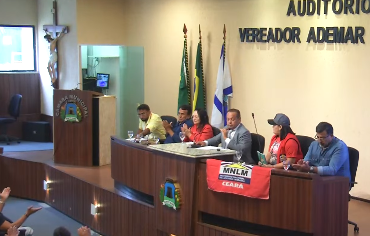MNLM-CE participa de Audiência Pública na Câmara Municipal de Fortaleza
